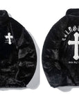 Cross Fleece fluffy Jacket ( Unisex )