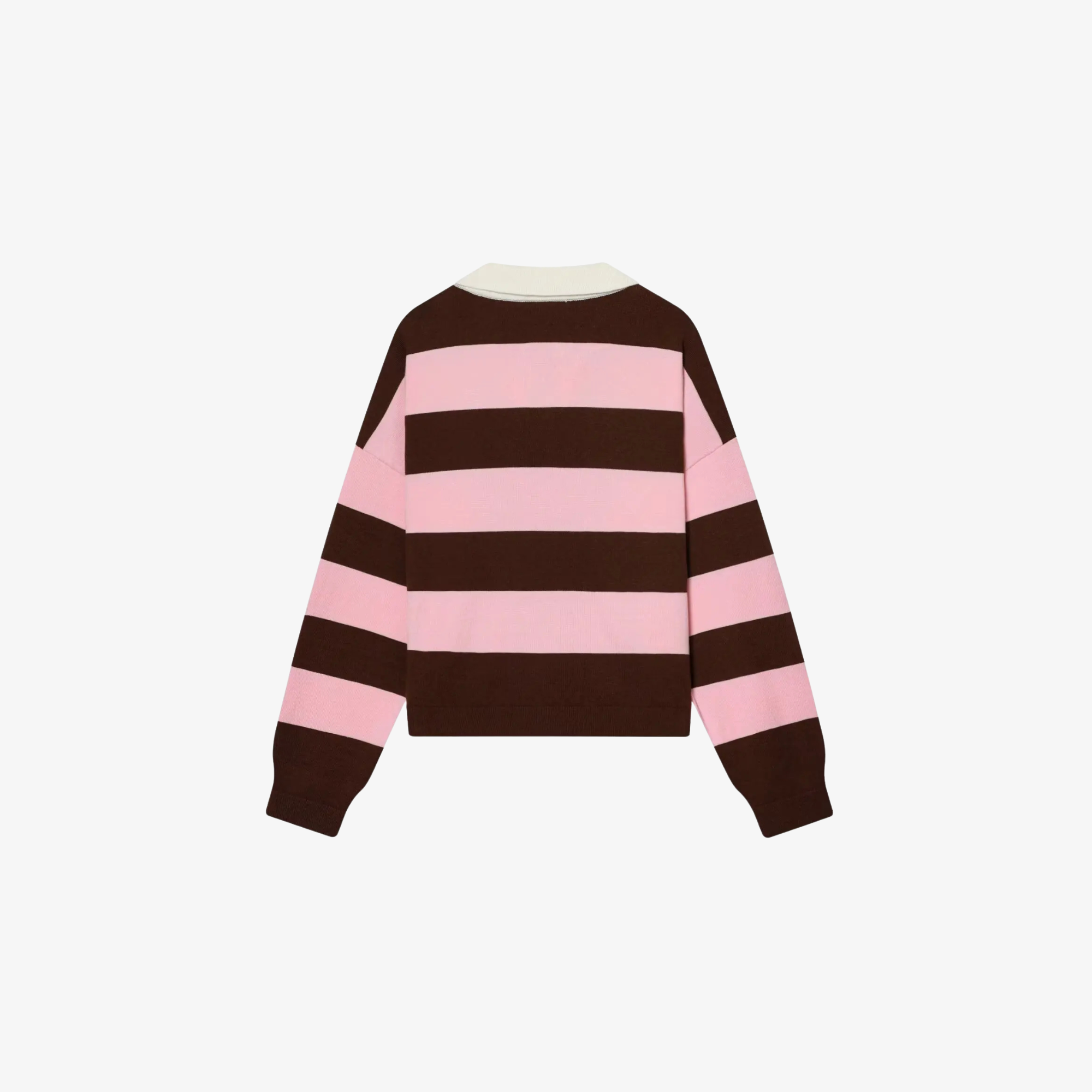 W | VINTAGE STRIPE POLO SWEATER