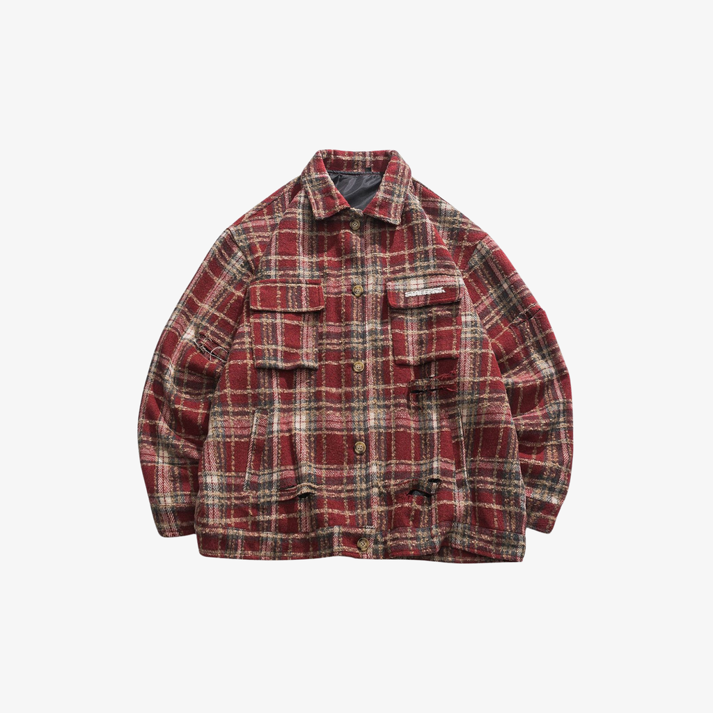 M | VINTAGE CHECK OVERSHIRT