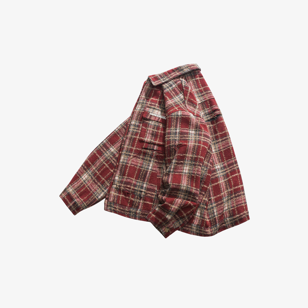 M | VINTAGE CHECK OVERSHIRT
