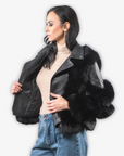 LUXURY LEATHER FUR JACKET