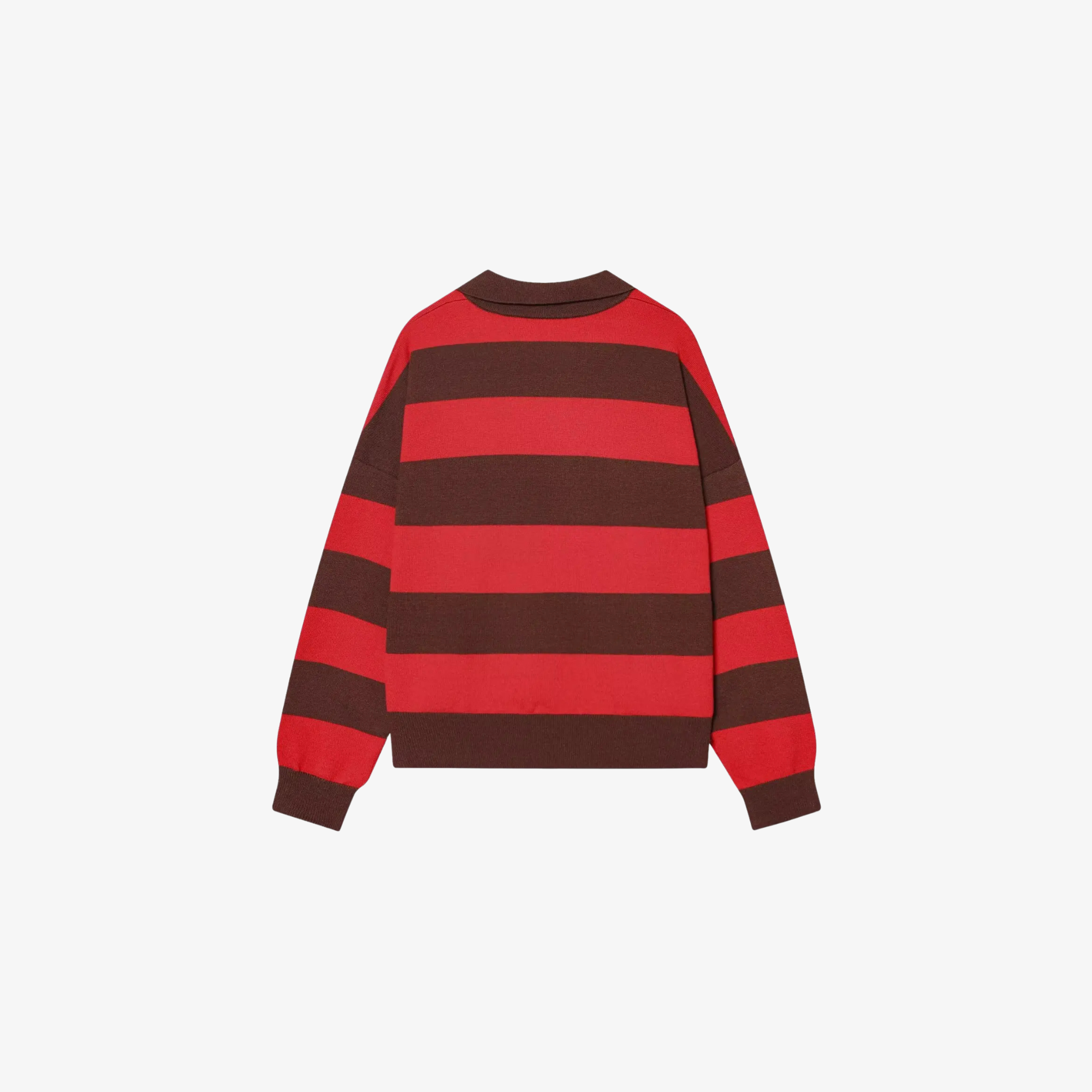 W | VINTAGE STRIPE POLO SWEATER