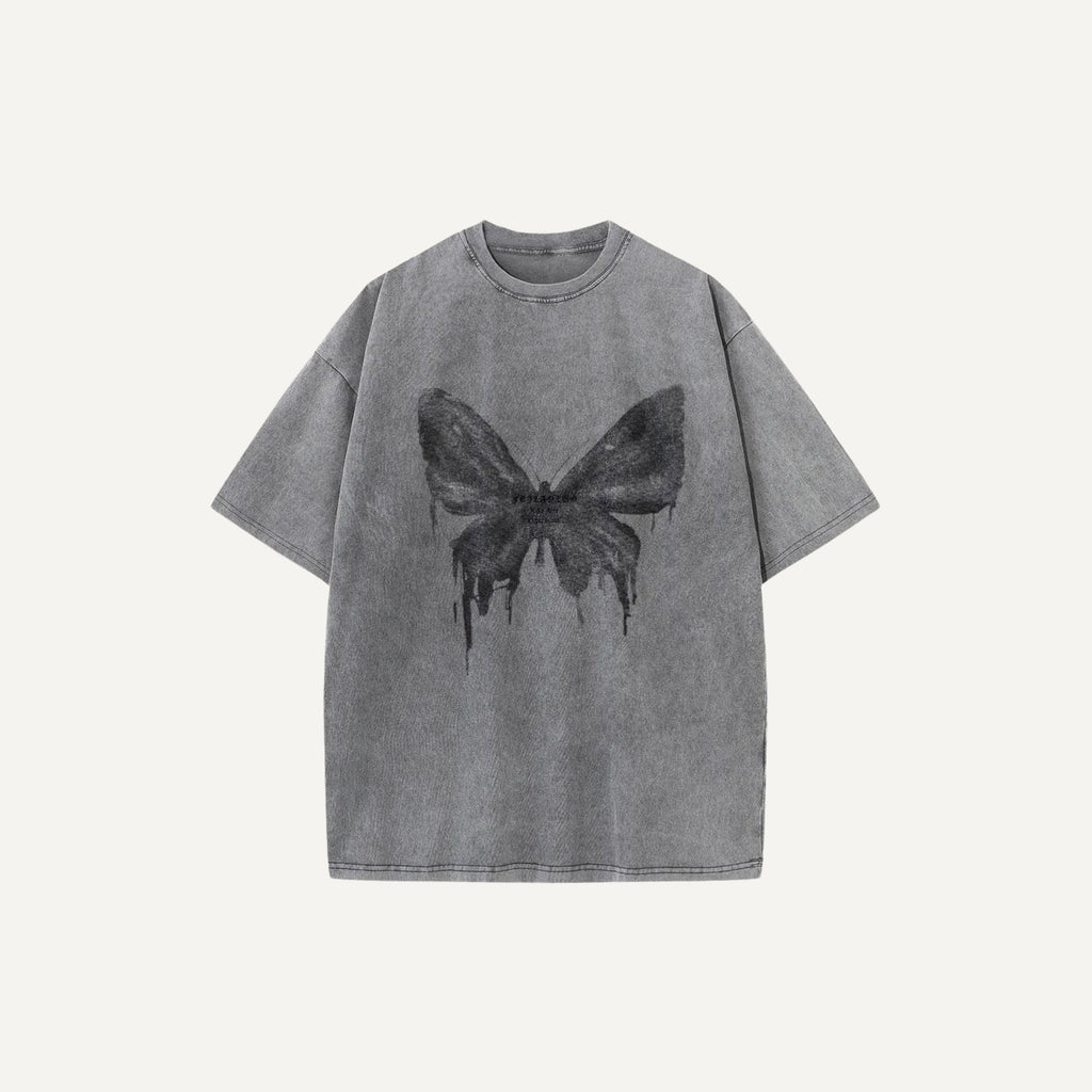 240GSM BUTTERFLY SHADOW T-SHIRT