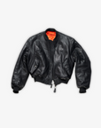 DESIGNER LEATHER BOMBER JACKET