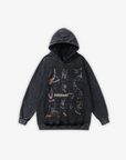 OVERSIZED WASHED DOBERMAN HOODIE