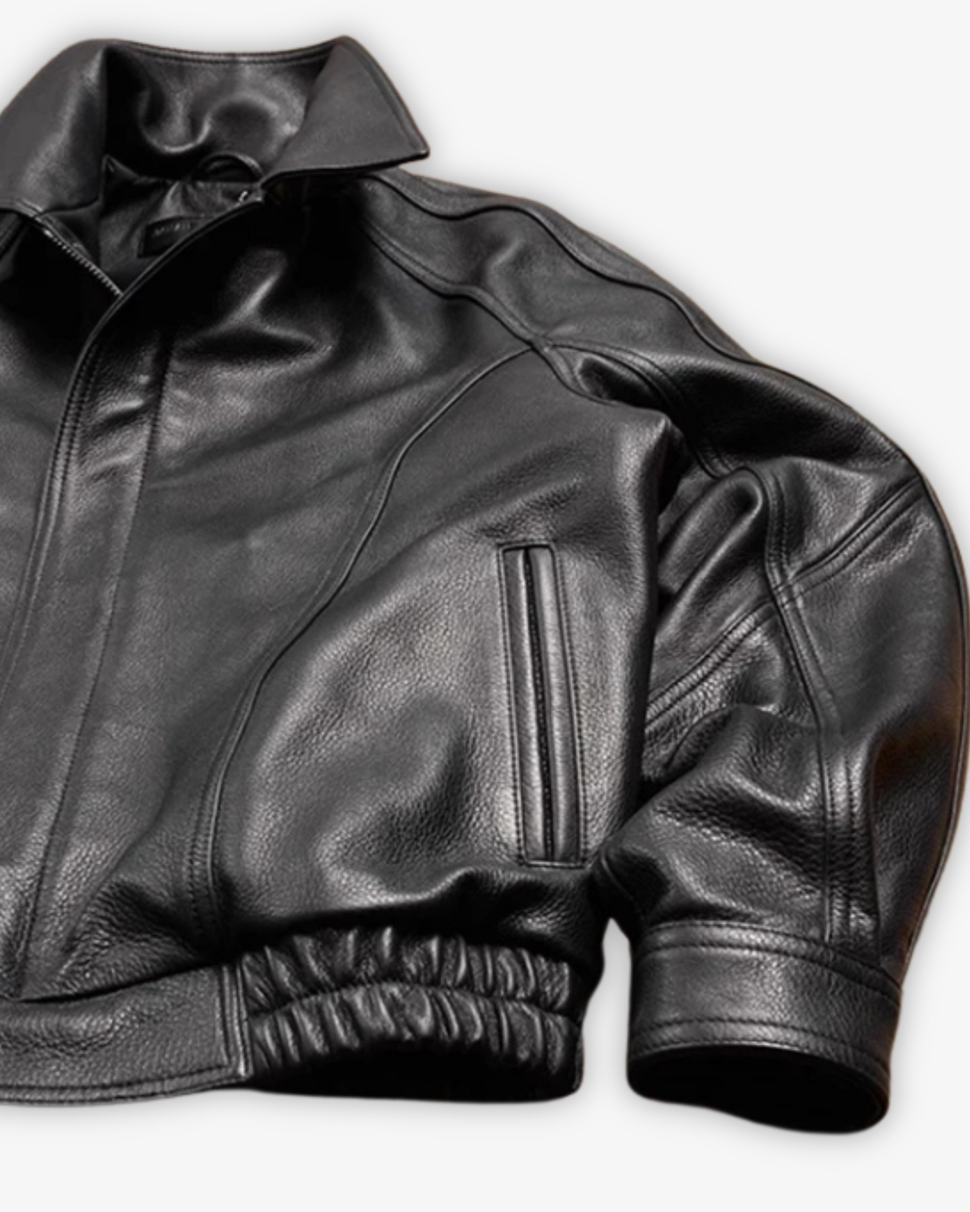 VINTAGE LEATHER BOMBER JACKET