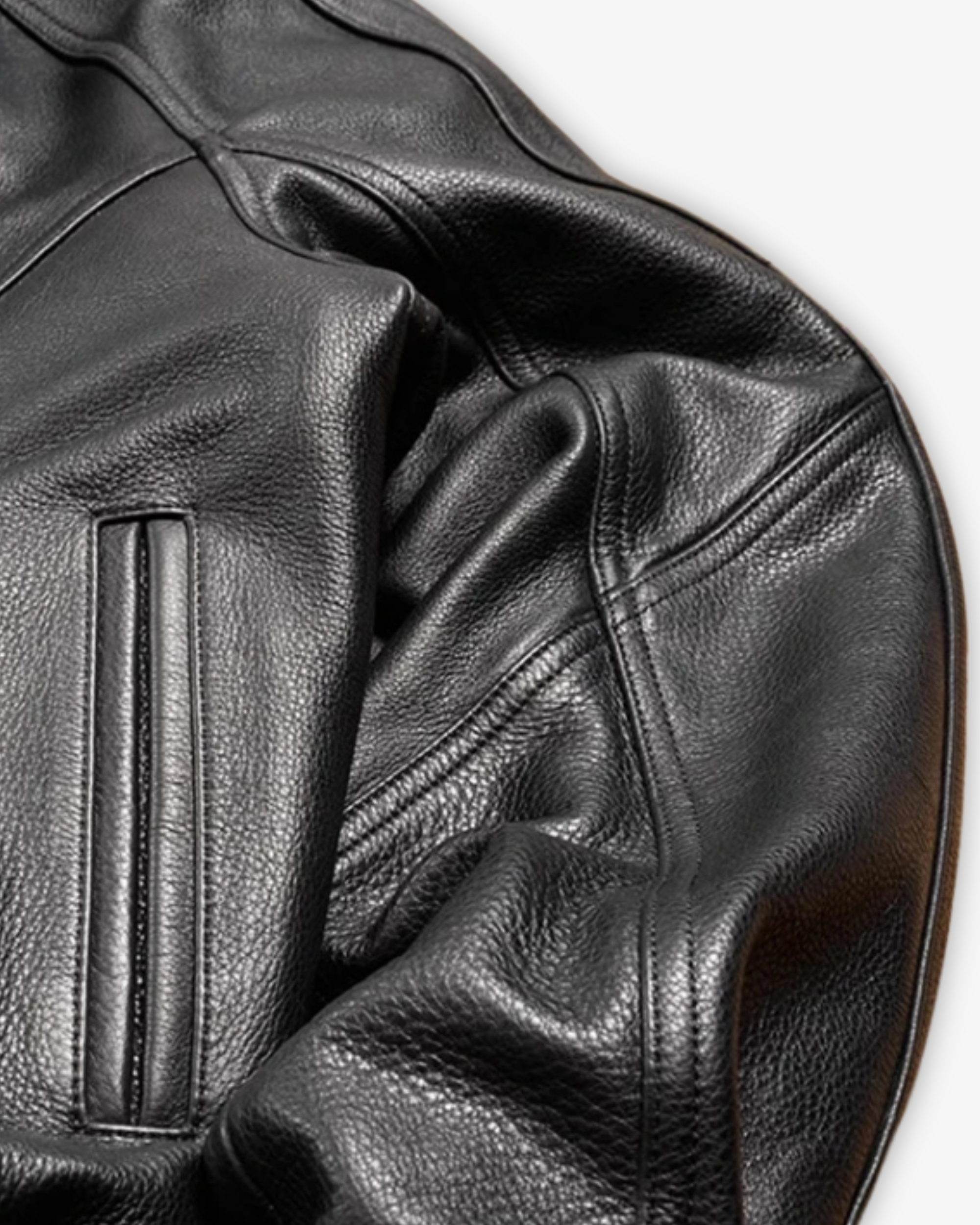 VINTAGE LEATHER BOMBER JACKET