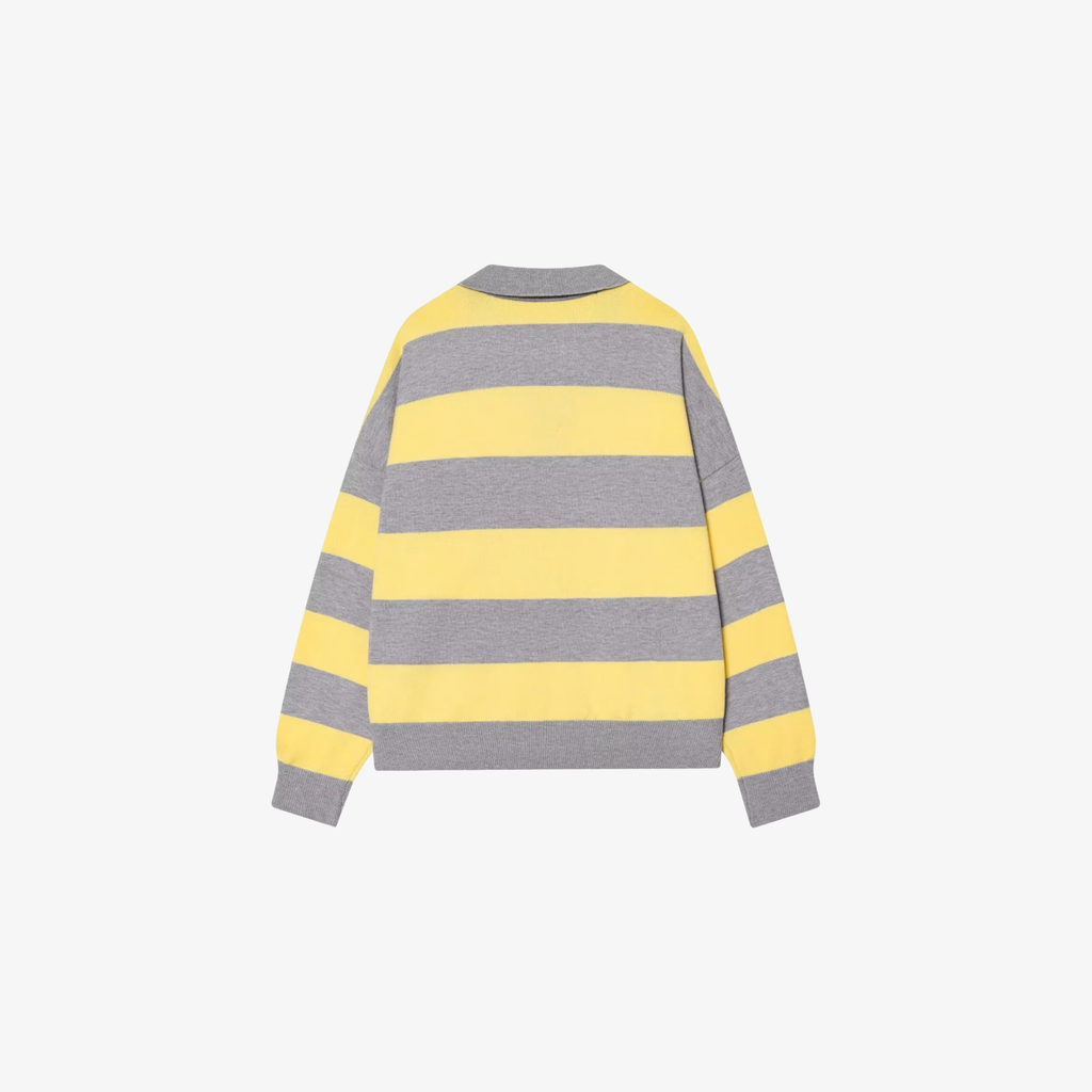 W | VINTAGE STRIPE POLO SWEATER