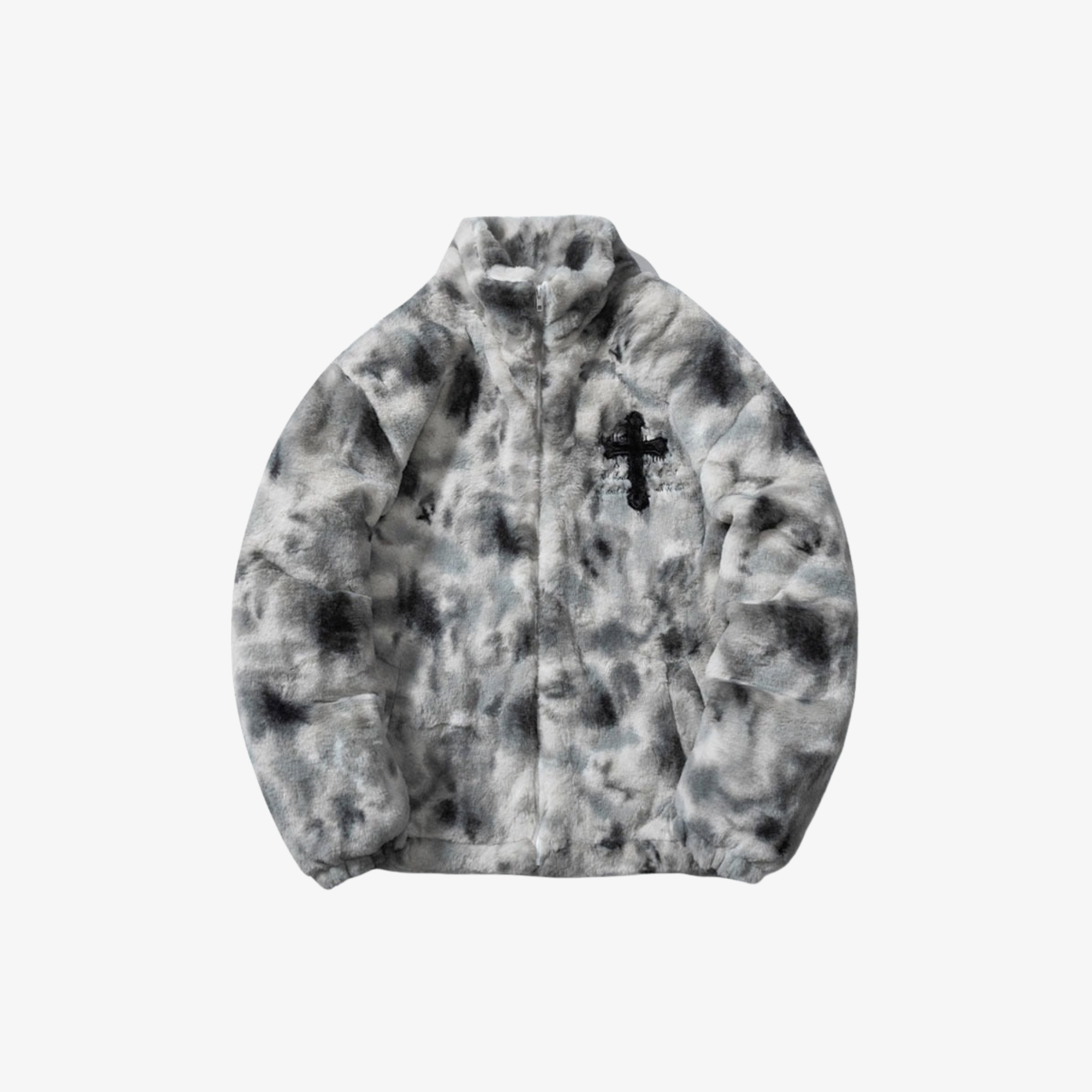 CROSS FLEECE FLUFFY JACKET
