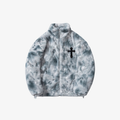 W | CROSS FLEECE FLUFFY JACKET
