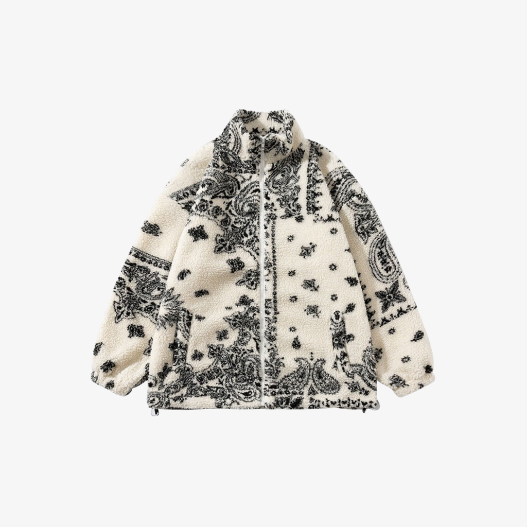W | FLEECE FLUFFY JACKET BANDANA