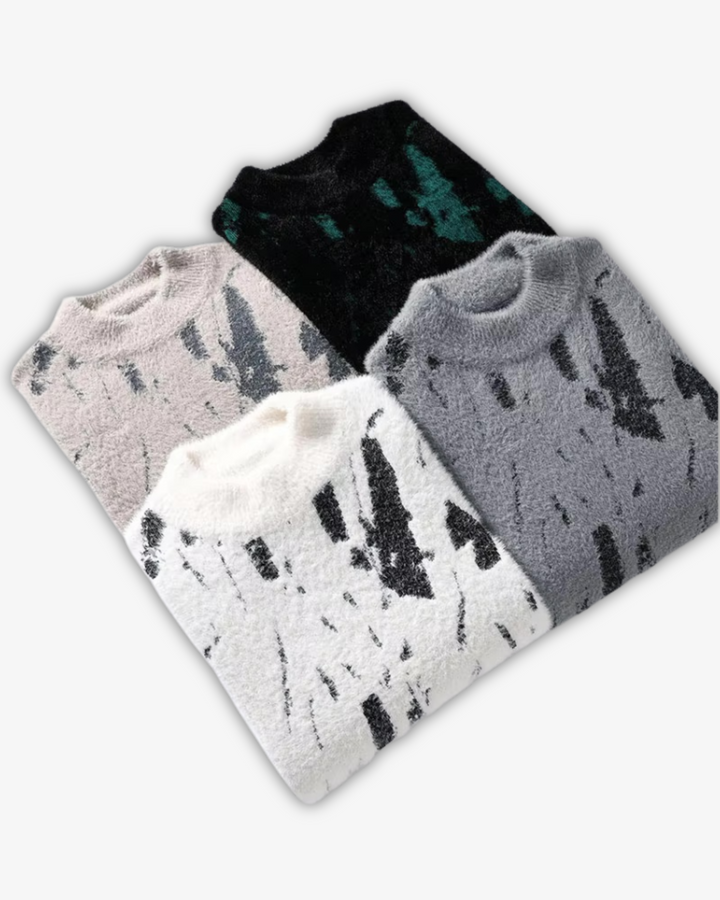 KNITTED ROUND NECK PULLOVER