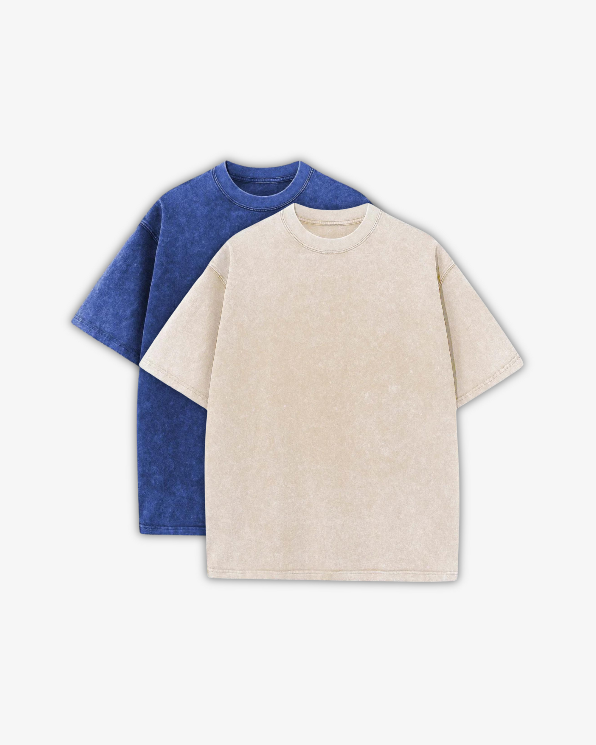 230GSM WASHED T-SHIRTS 2-PACK