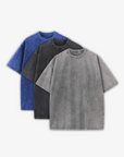 230GSM WASHED T-SHIRTS 3-PACK