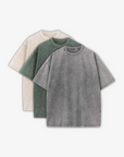 230GSM WASHED T-SHIRTS 3-PACK