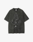 230GSM VINTAGE BAT OVERSIZED WASHED T-SHIRT