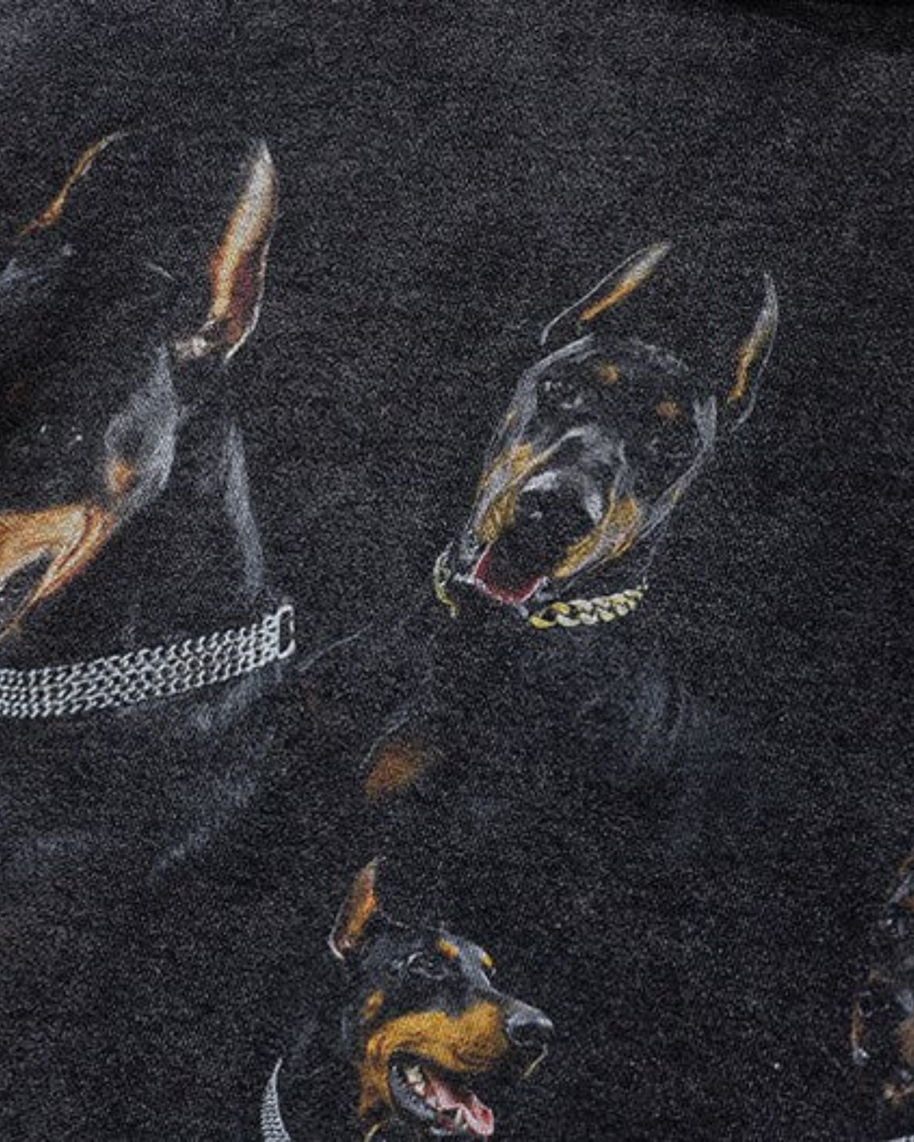 OVERSIZED WASHED DOBERMAN HOODIE