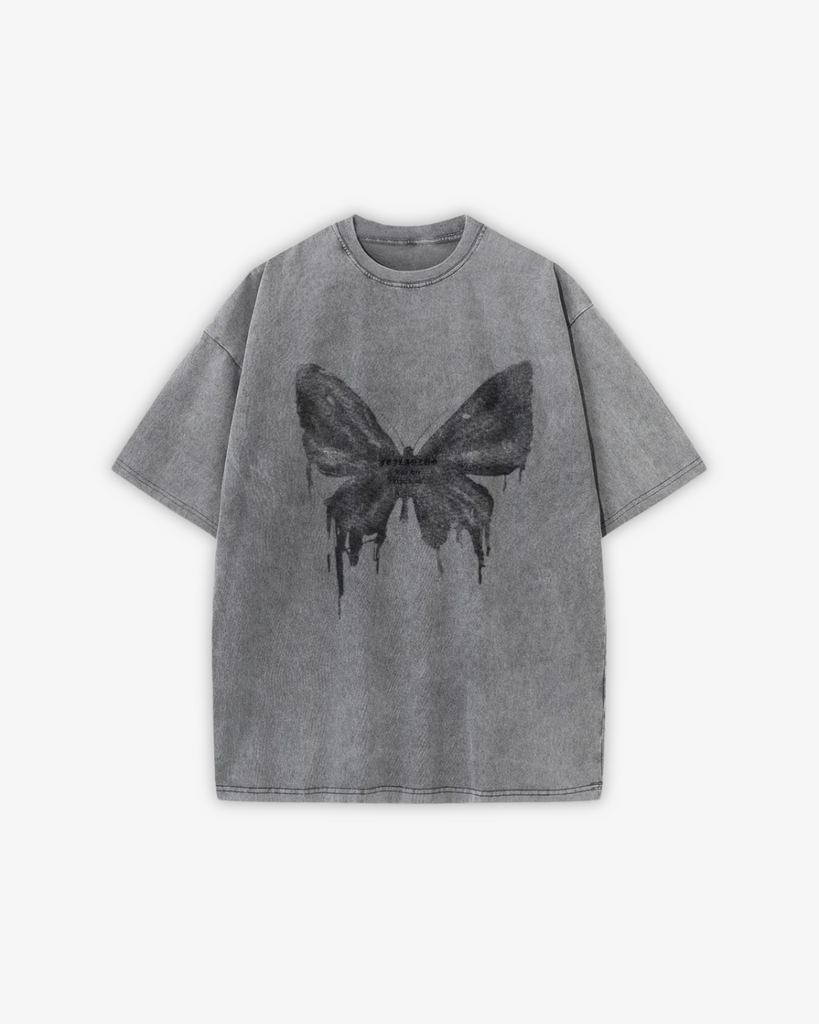 Tシャツ・カットソー [FUNGUS] checkmate butterfly tee TS1725-amz-gry.jpg?v=1558190253