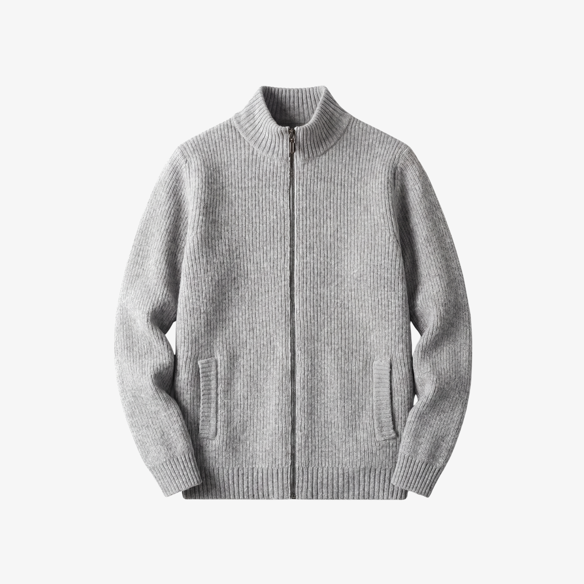 EVERYDAY WOOL ZIP KNIT