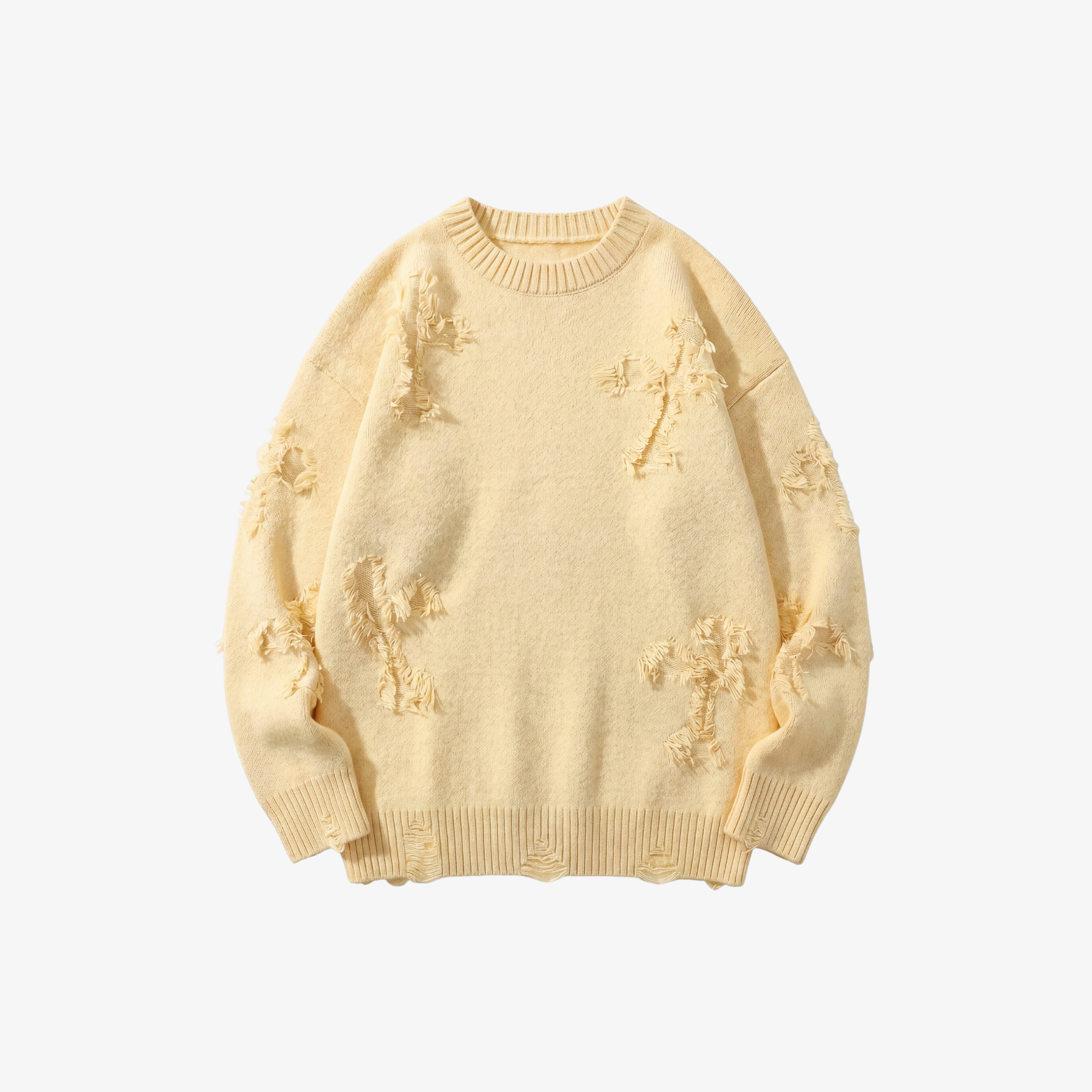 Y2K DISTRESSED SWEATER