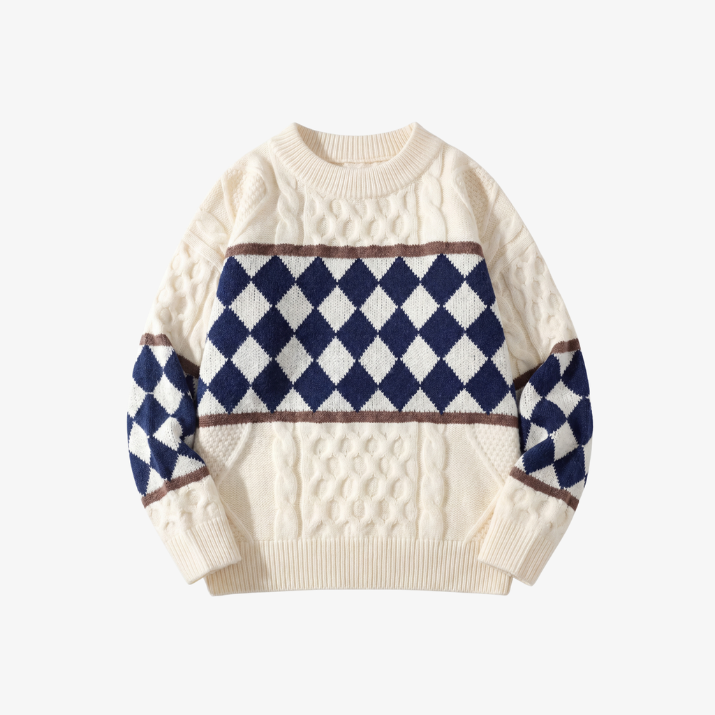M | RETRO DIAMOND KNIT