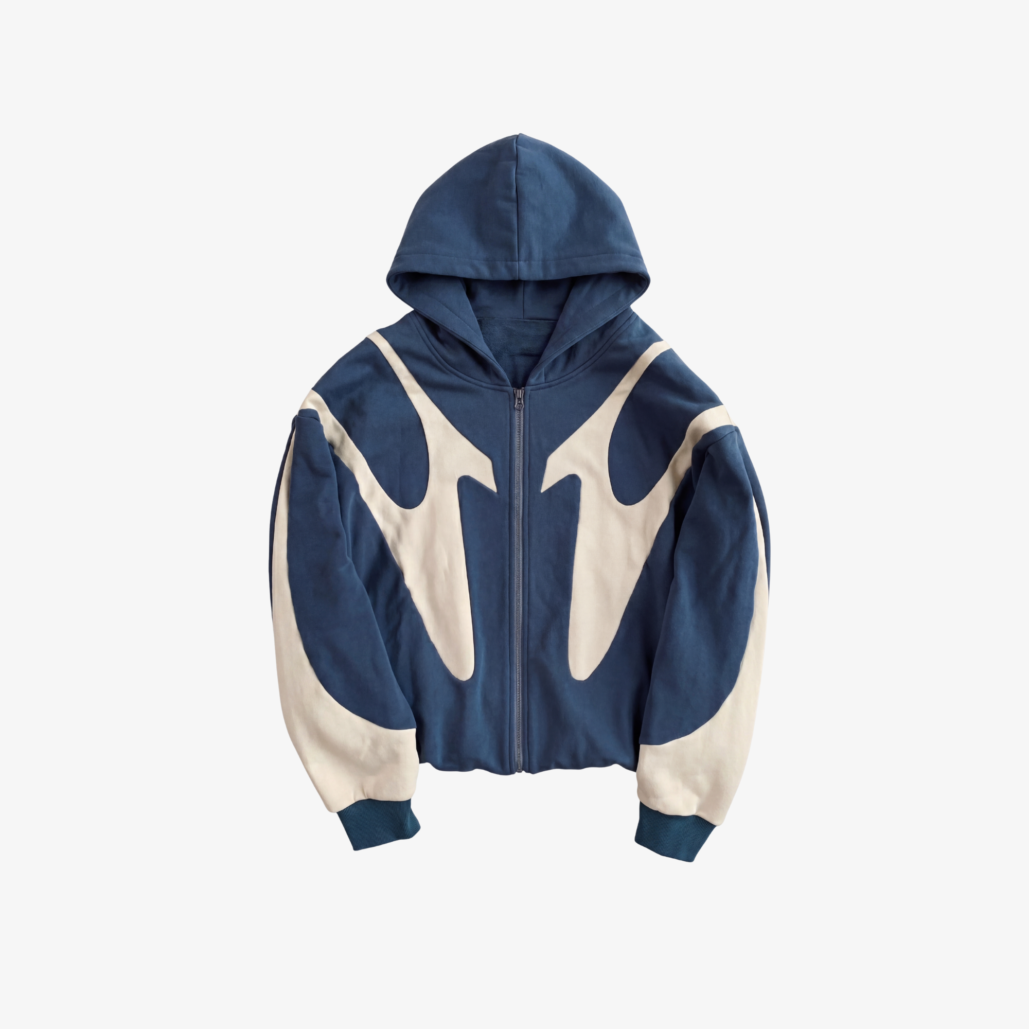 M | Y2K CONTRAST ZIP HOODIE