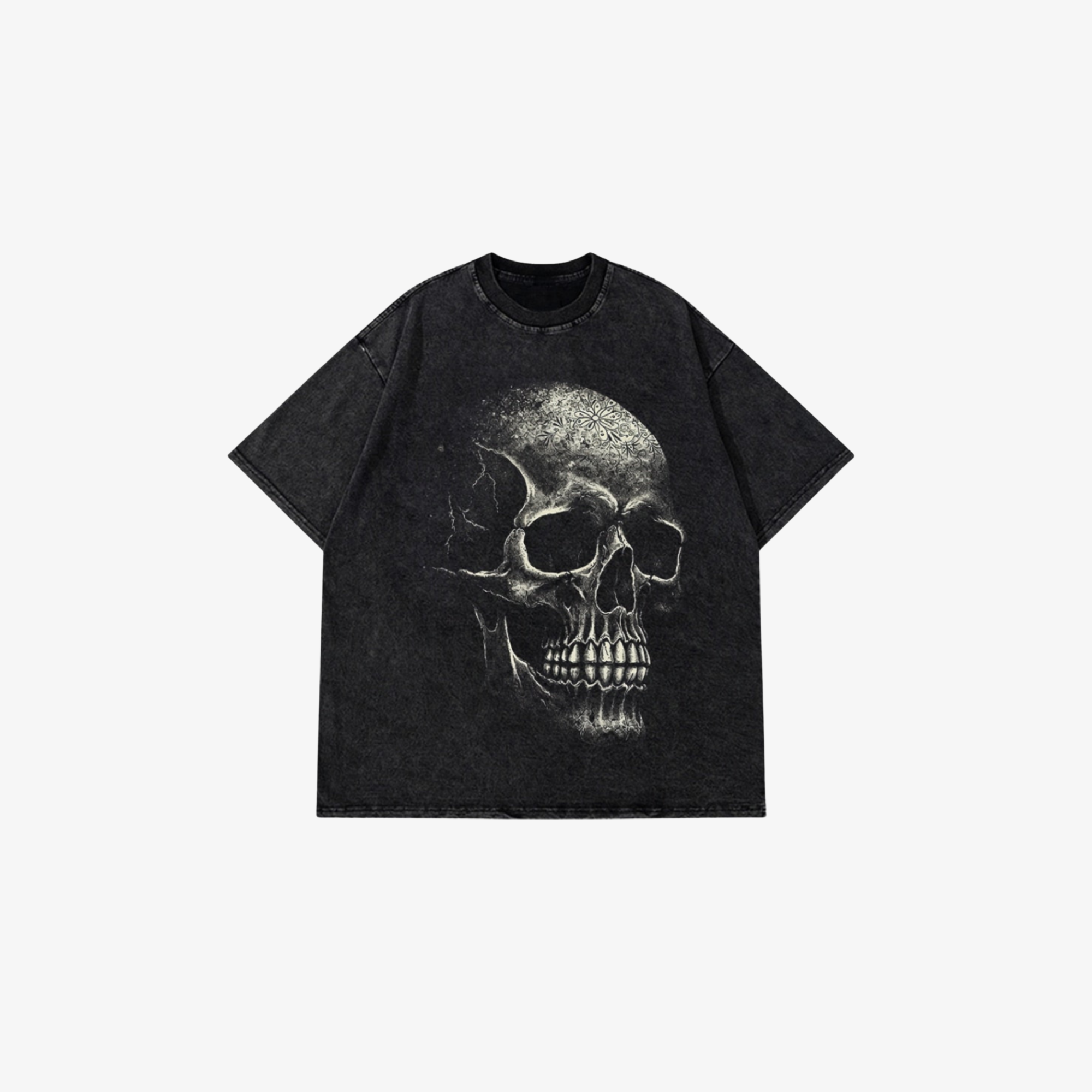 W | SKULL OVERSIZED TEE