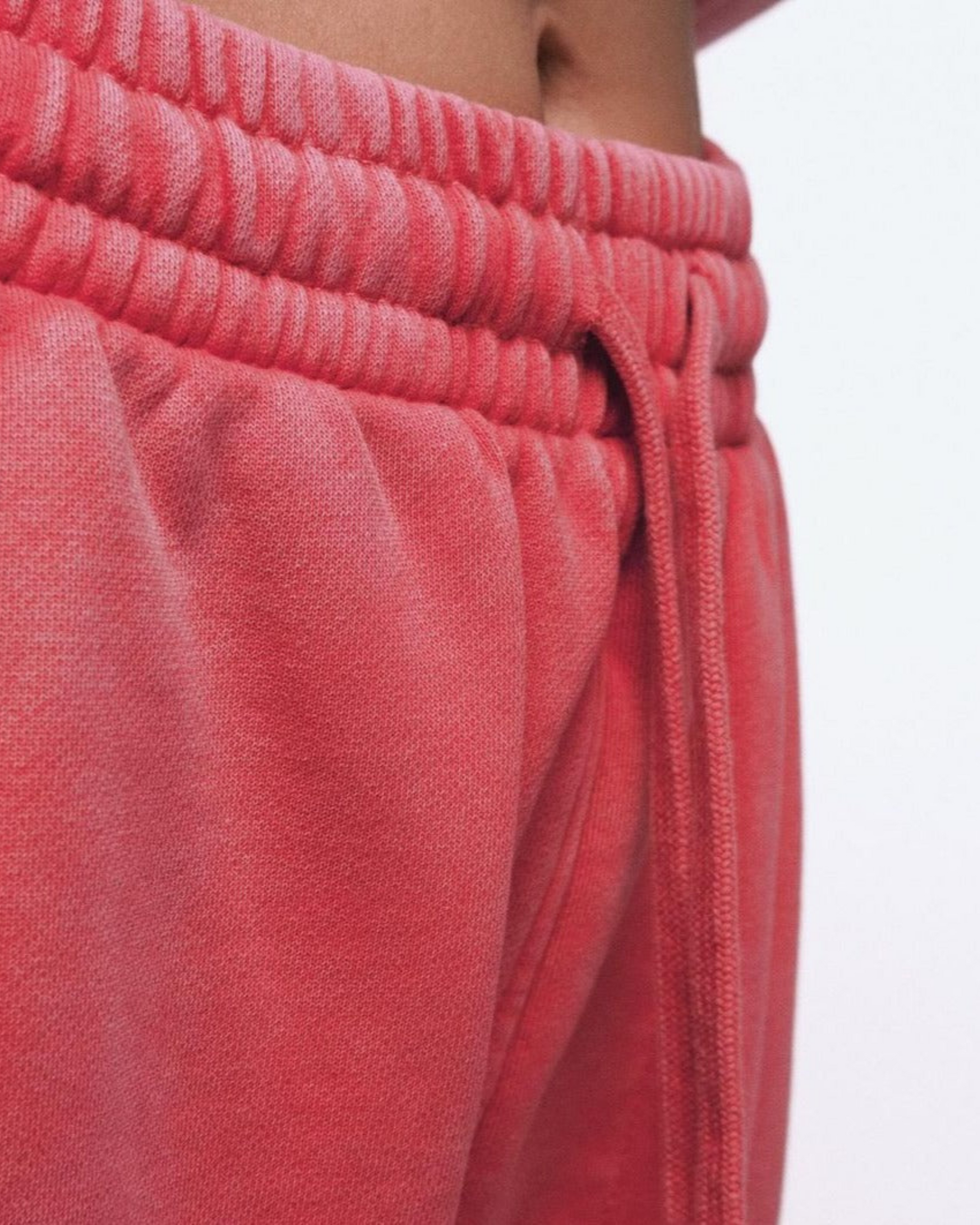 ABOVEPUBLIC™ 360GSM WASHED UNISEX SWEATPANTS RED