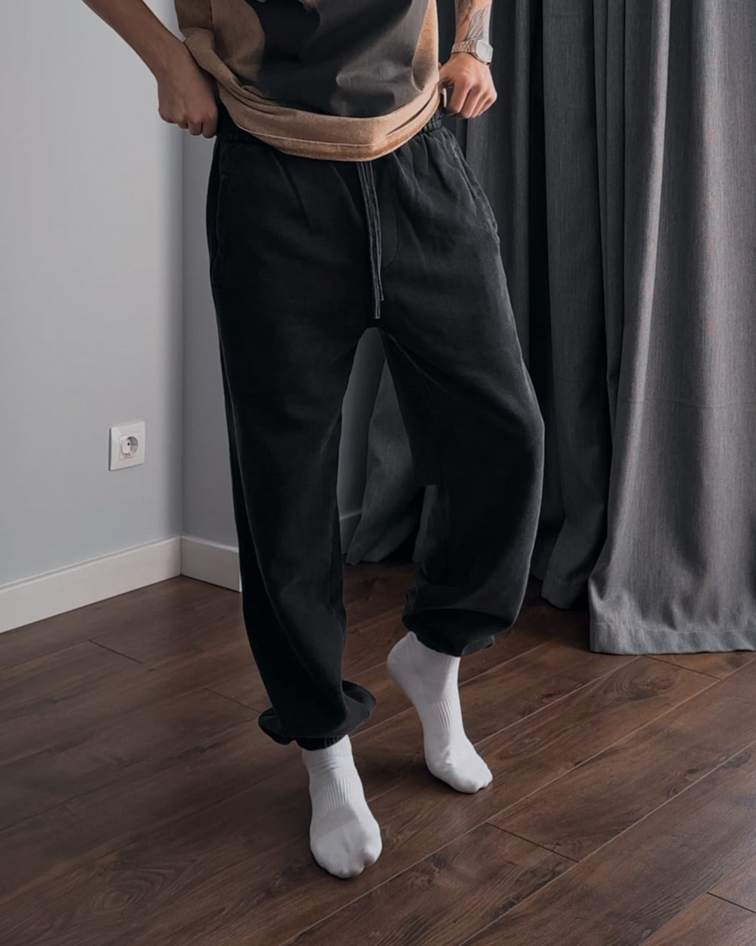 360GSM WASHED UNISEX SWEATPANTS