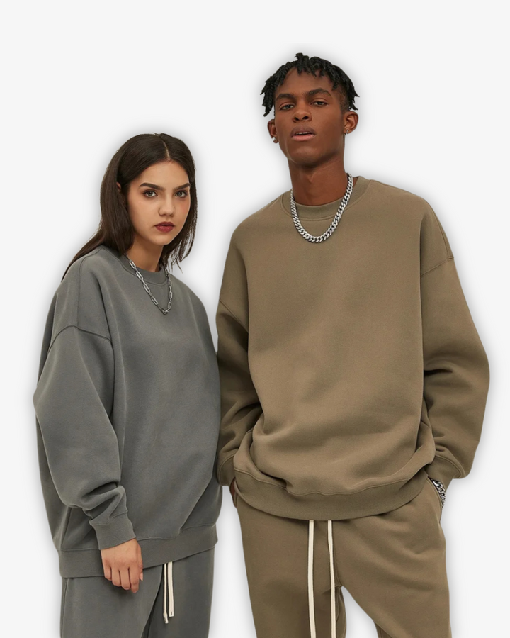 400GSM OVERSIZED ROUND NECK SWEATER