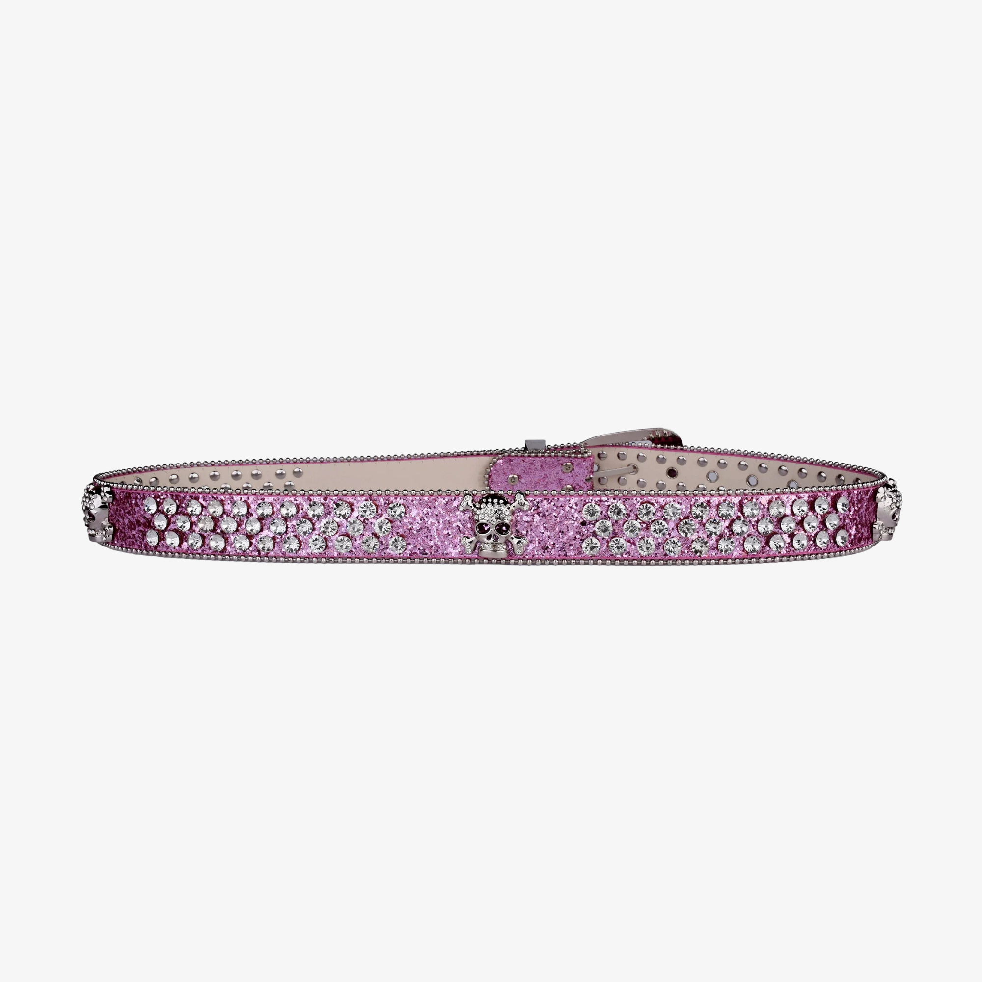 RHINESTONE SKULL BELT