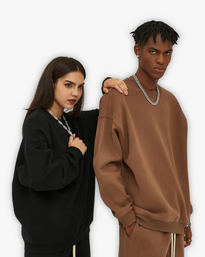 400GSM OVERSIZED ROUND NECK SWEATER