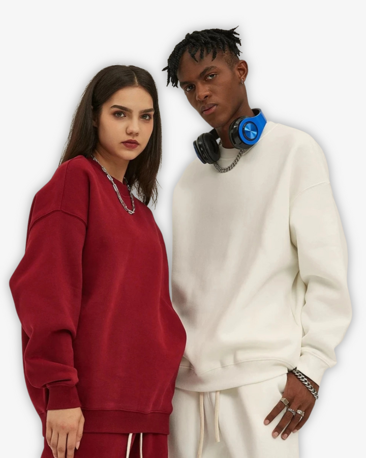 400GSM OVERSIZED ROUND NECK SWEATER