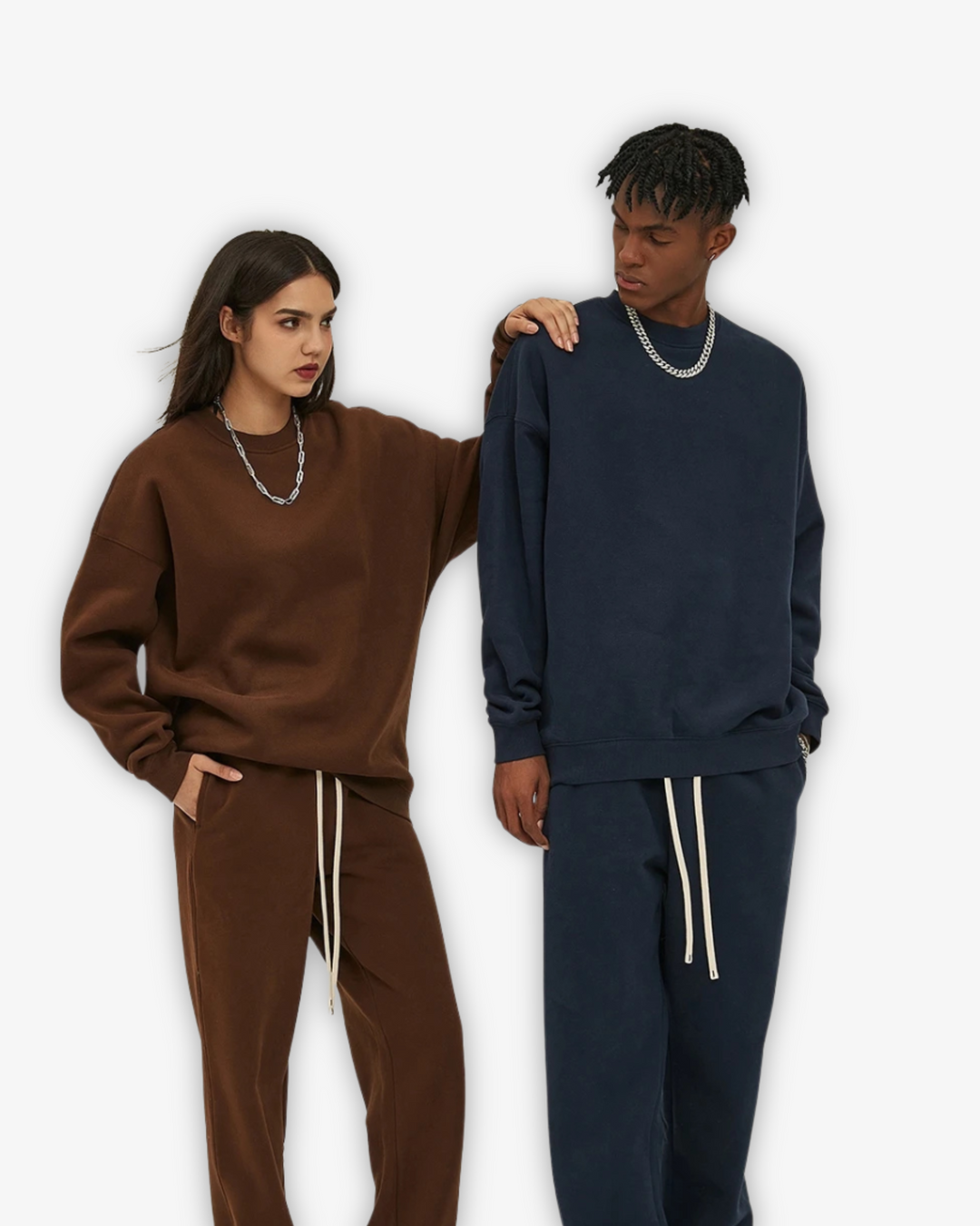 400GSM OVERSIZED ROUND NECK SWEATER