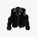 LEATHER JACKET — FUR LINED