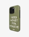 'NMFP' VINTAGE GREEN PHONE CASE