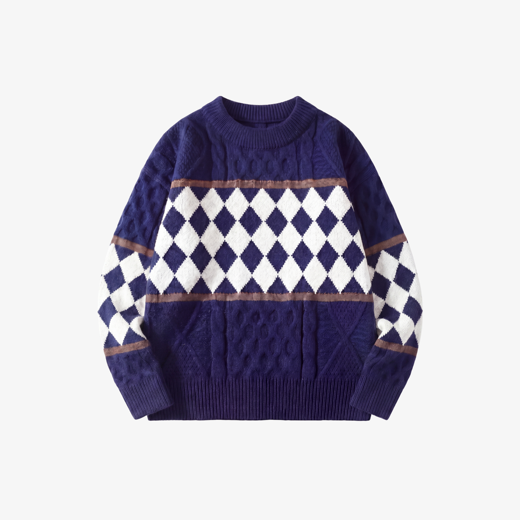 M | RETRO DIAMOND KNIT