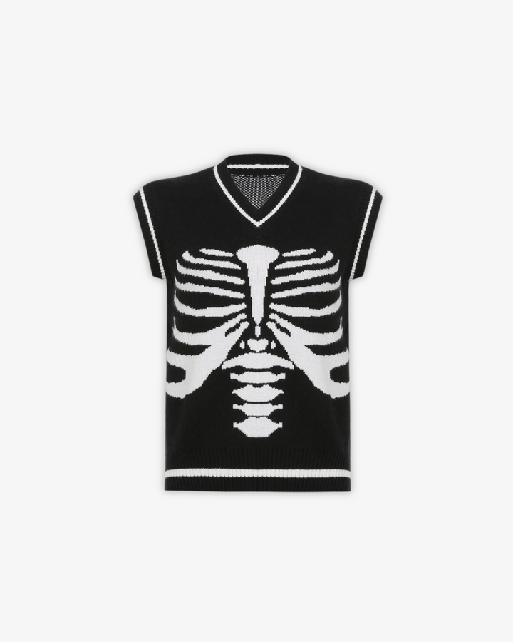 SKULL KNITTED VEST