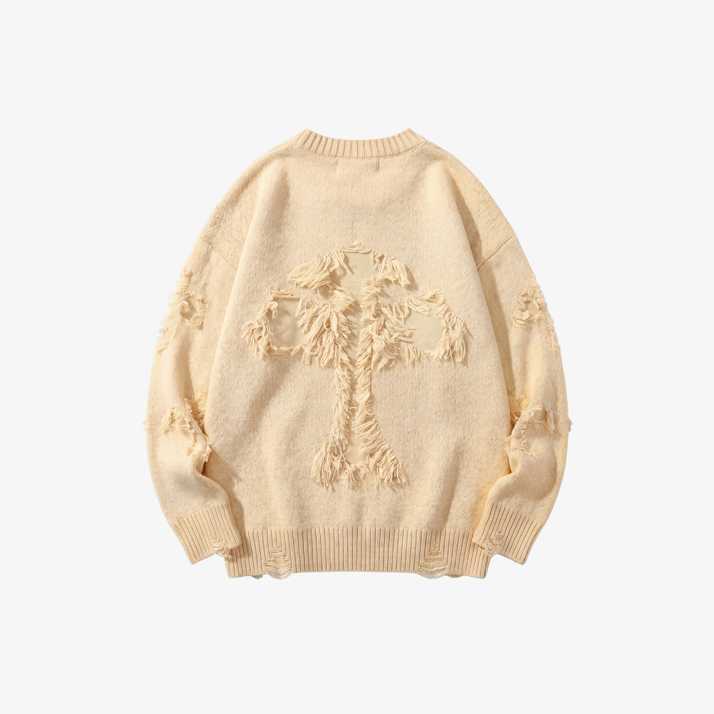 W | Y2K DISTRESSED SWEATER