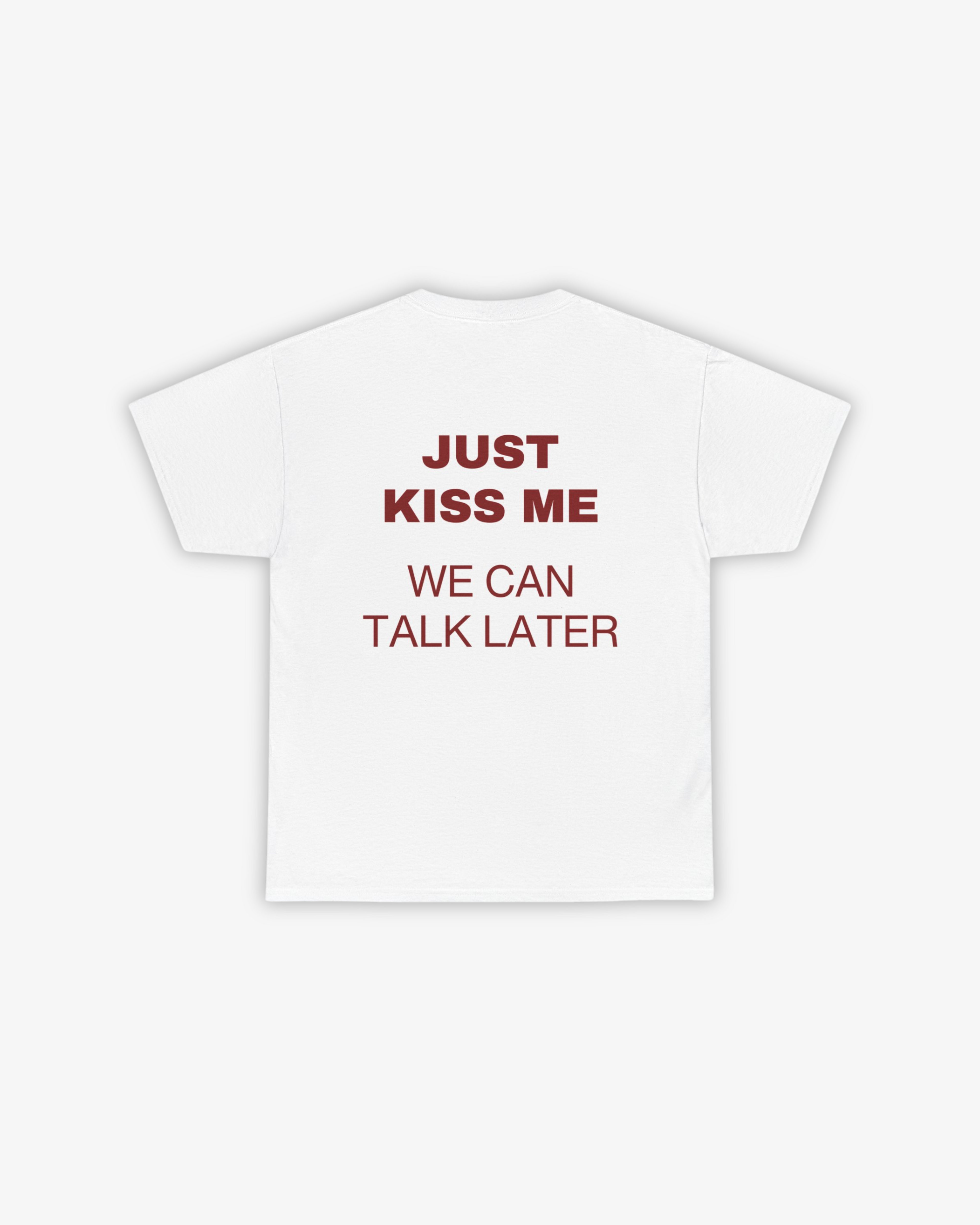 'JUST KISS ME' COTTON T-SHIRT