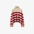 W | HERITAGE STRIPE TURTLENECK
