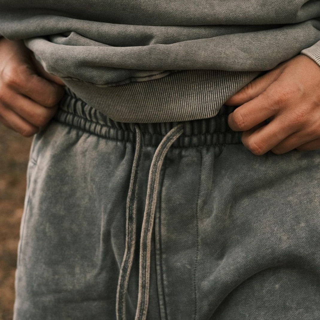 ABOVEPUBLIC™ 360GSM WASHED UNISEX SWEATPANTS SAND