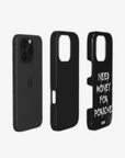 'NMFP' JET BLACK PHONE CASE