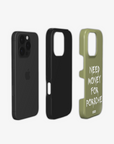 'NMFP' VINTAGE GREEN PHONE CASE