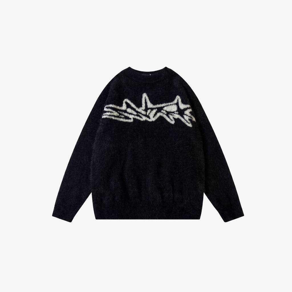 W | URBAN GRAPHIC KNIT SWEATER