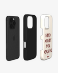 'NMFP' CREAM PHONE CASE