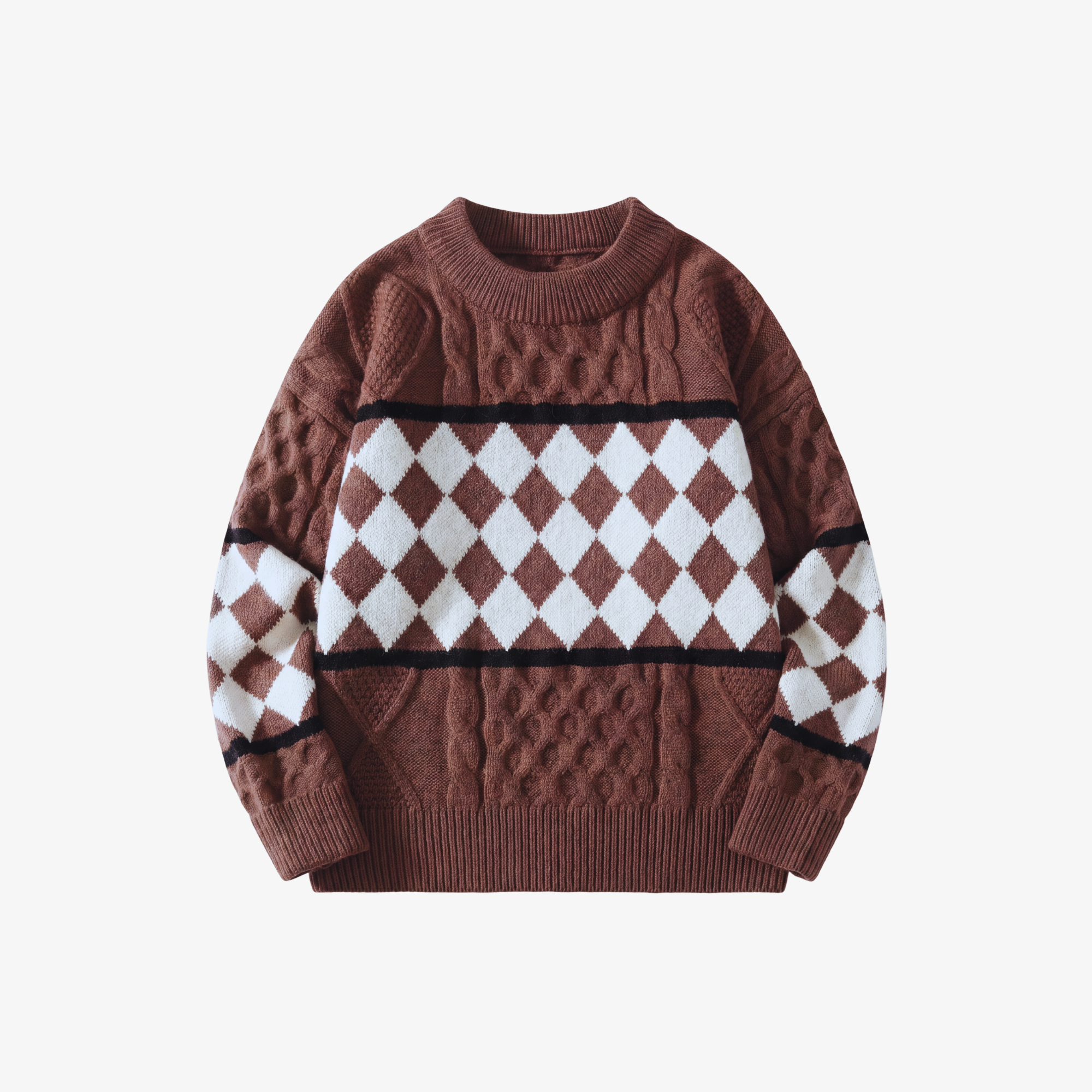 RETRO DIAMOND KNIT