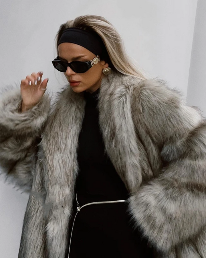 FAUX FUR LONG COAT