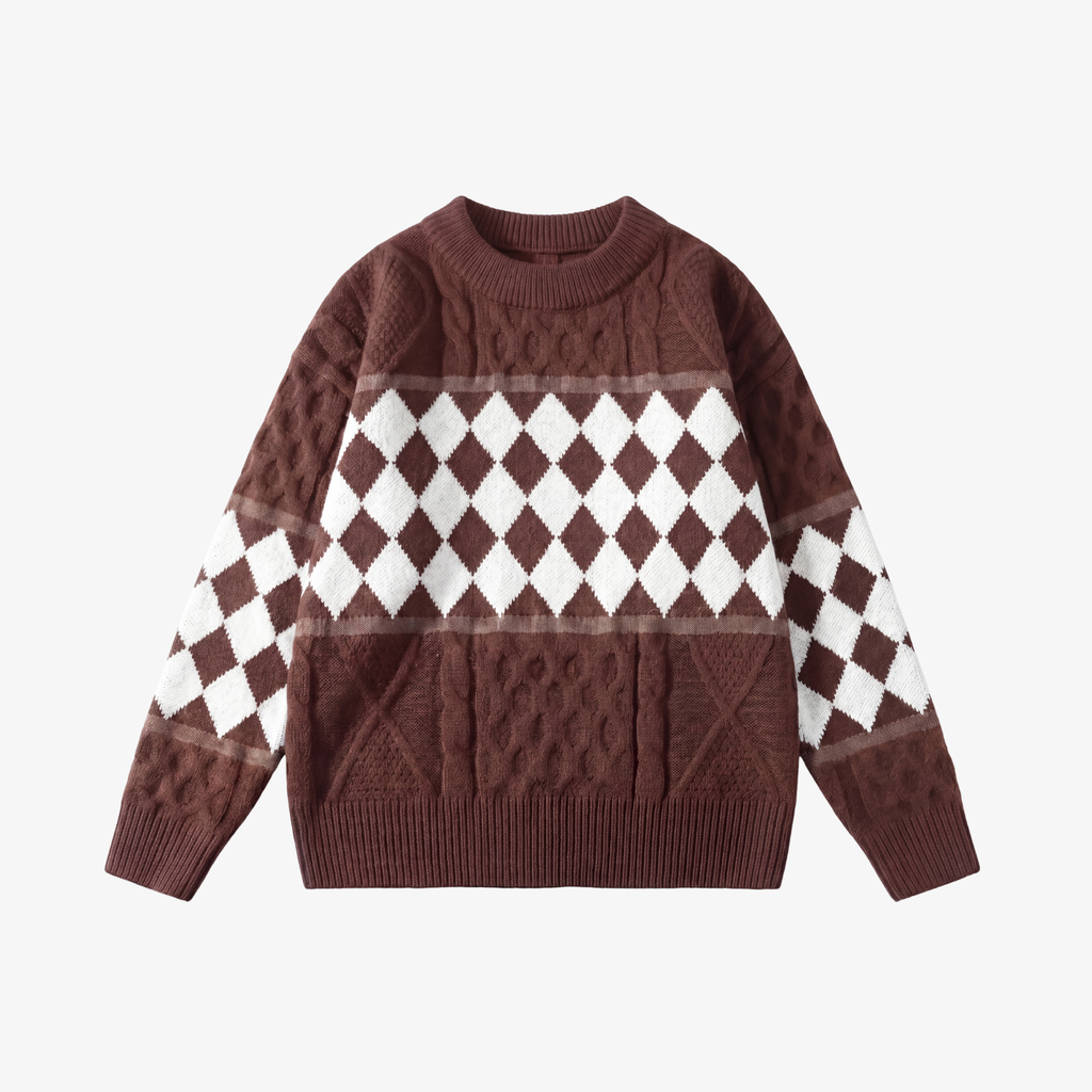 M | RETRO DIAMOND KNIT