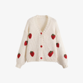 W | SWEET STRAWBERRY CARDIGAN